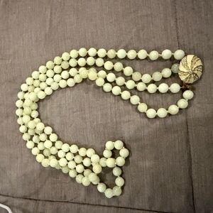 Jcrew Cream Beaded Necklace